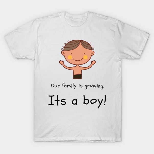 Love this 'Our family is growing. Its a boy' t-shirt! T-Shirt by Valdesigns